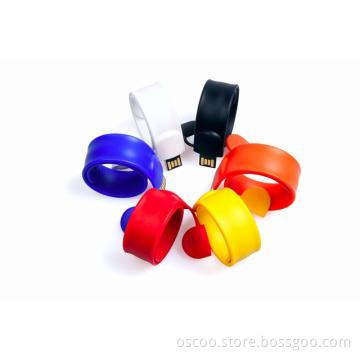 New silicon slap bracelet pen drive